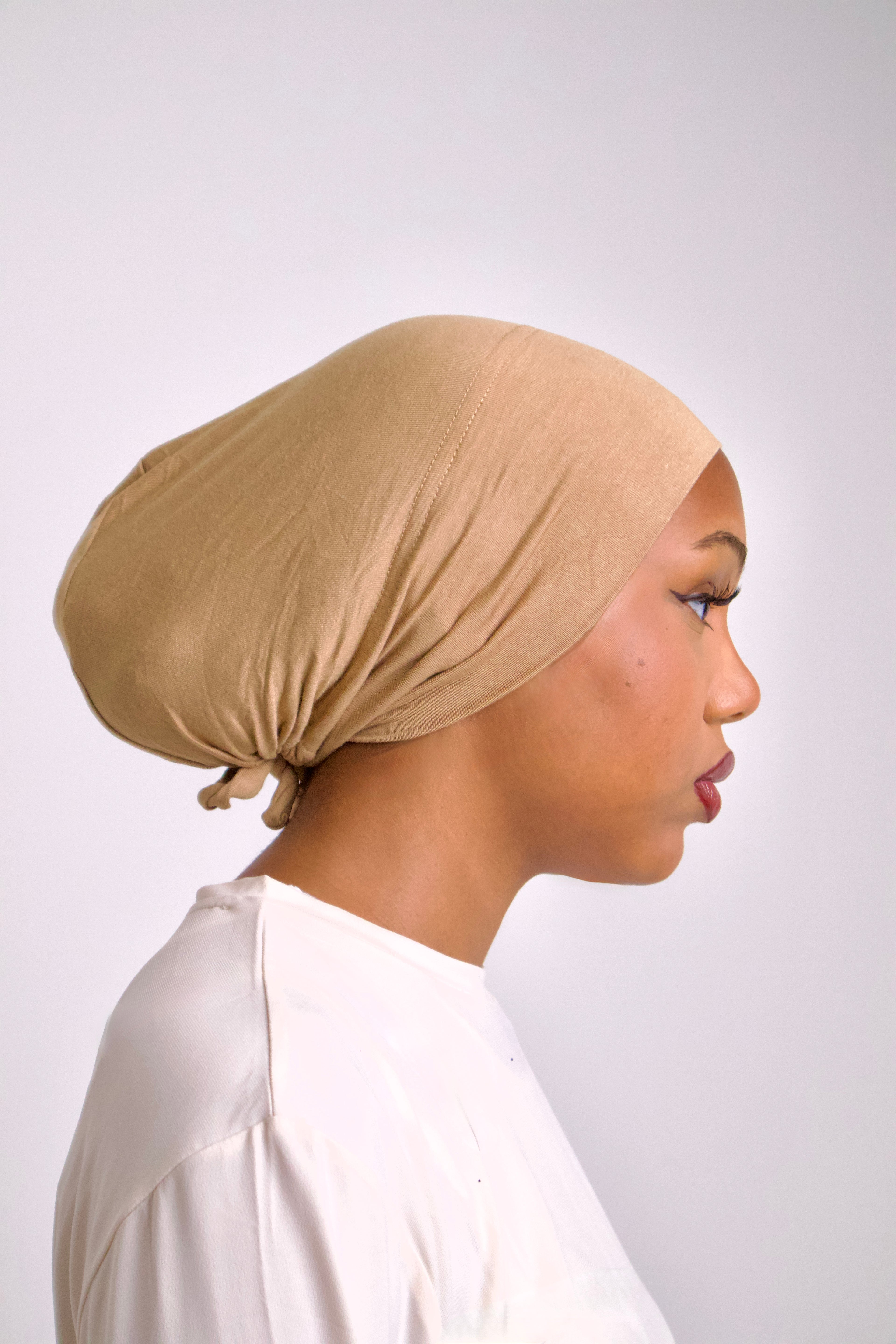Beige Elastic Undercap