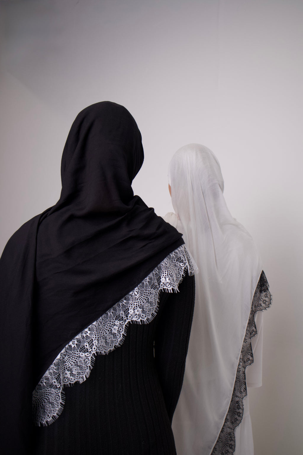 Black Lace Hijab