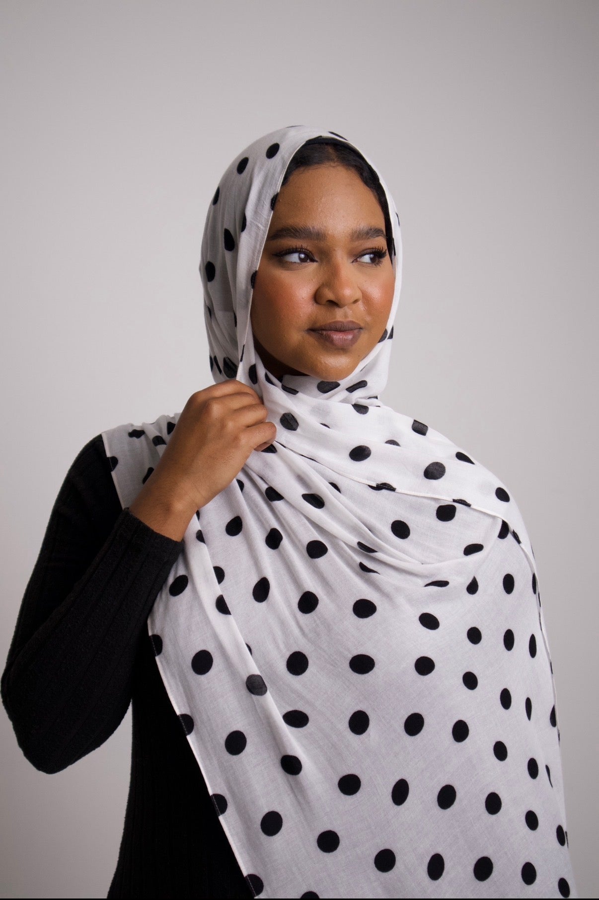 Black Polka Dots