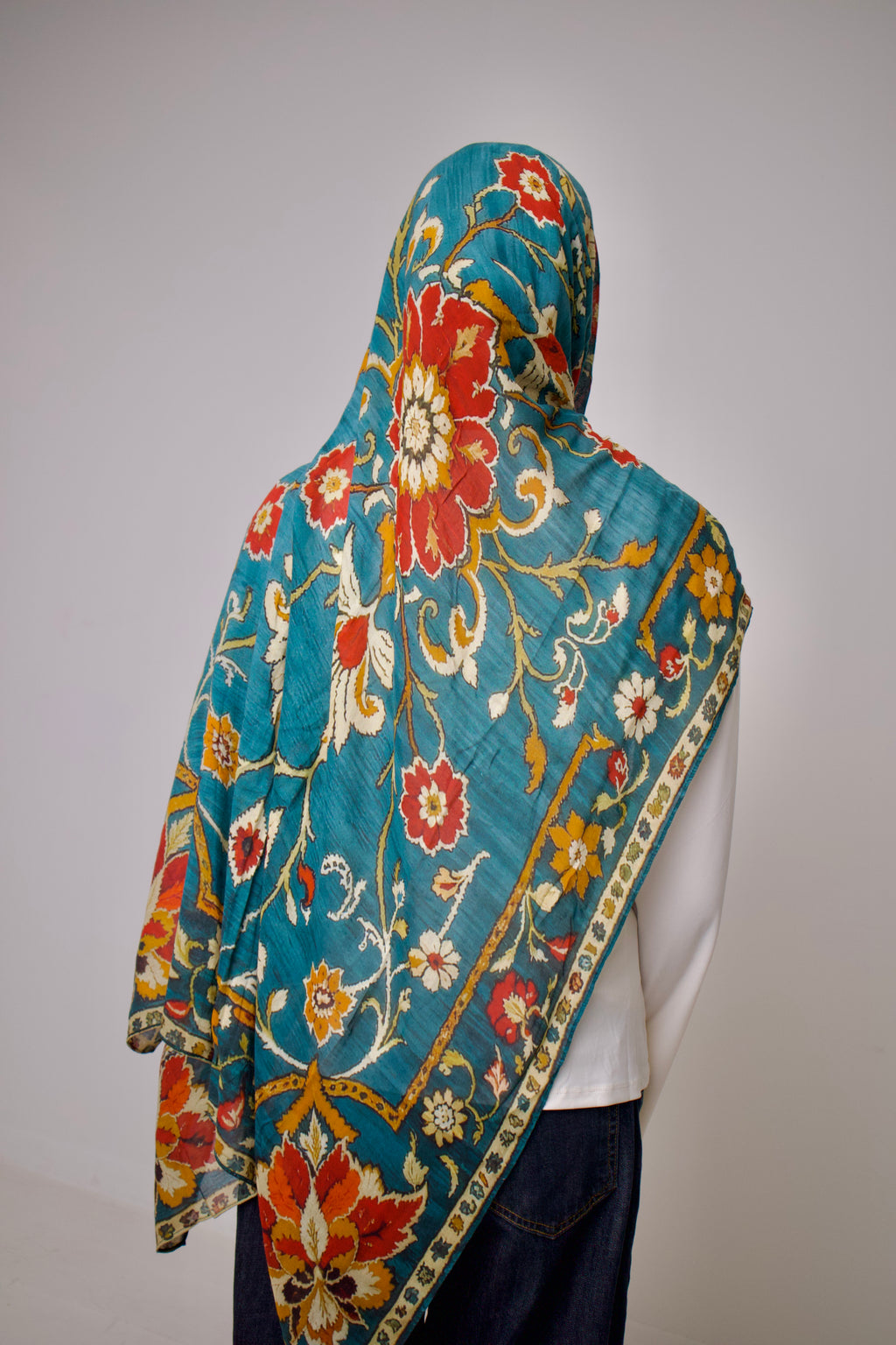 Blue Floral Modal