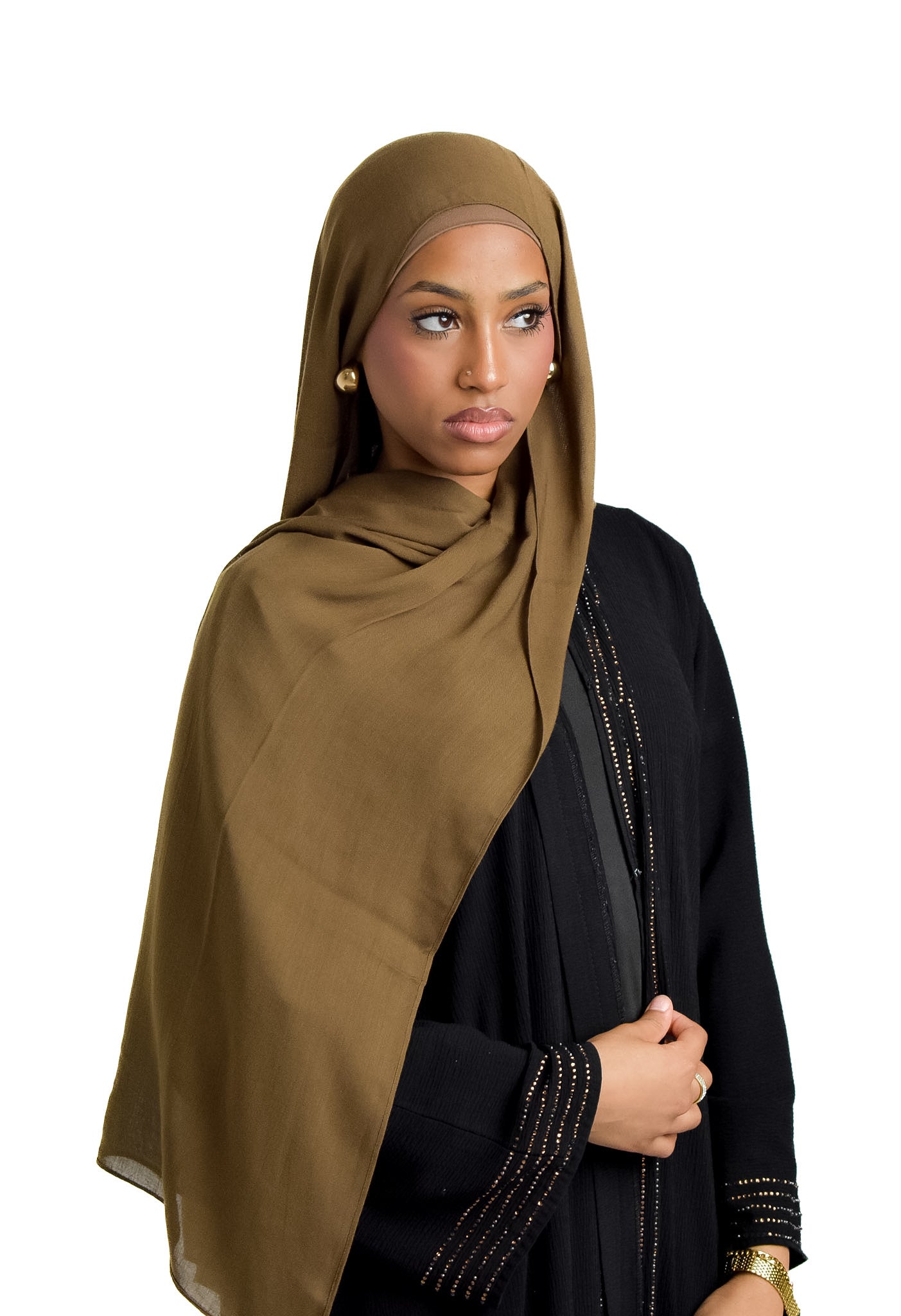 Olive Brown with Matching Under-cap