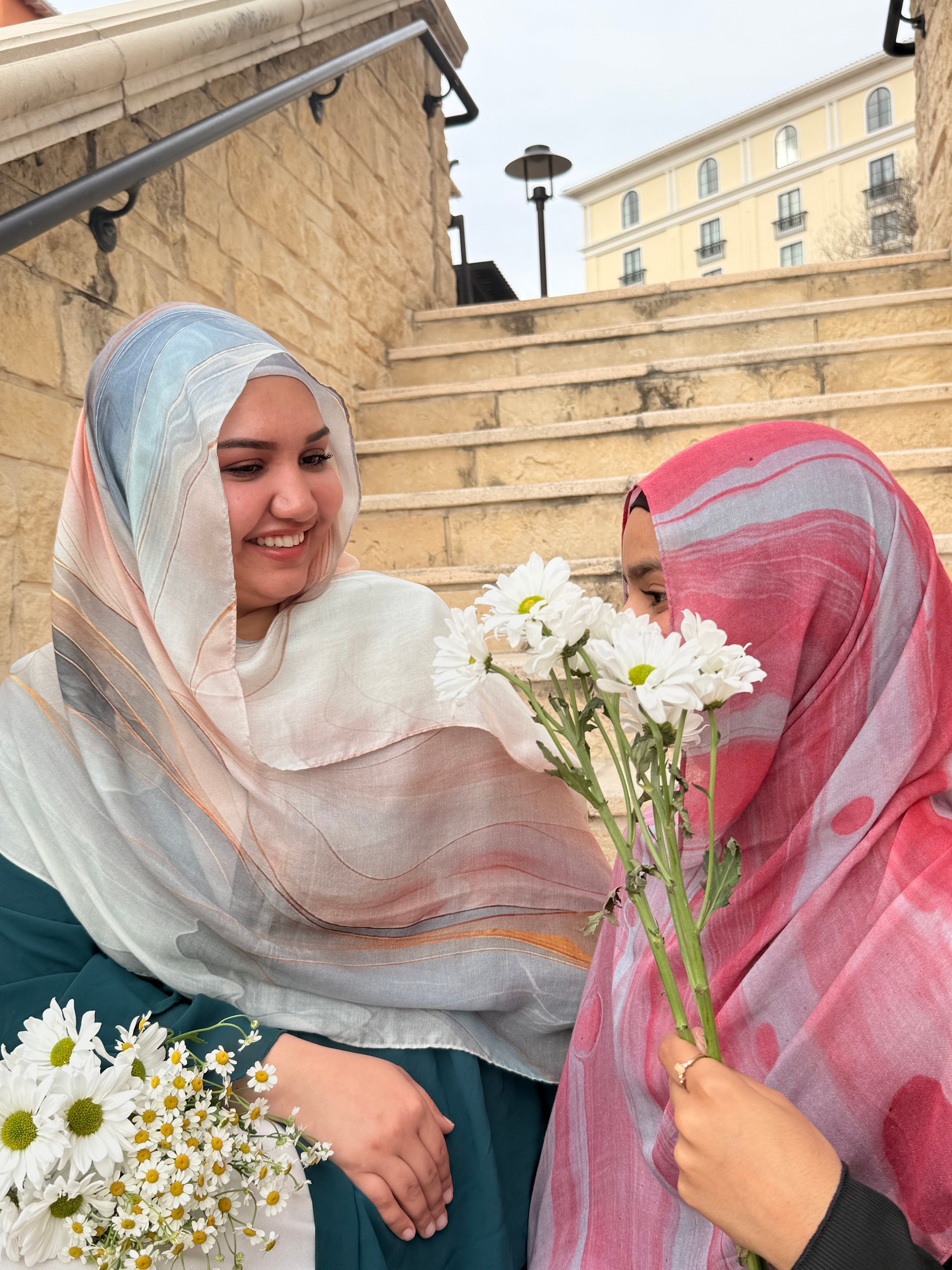 Printed Modal Hijab-Ocean Bloom