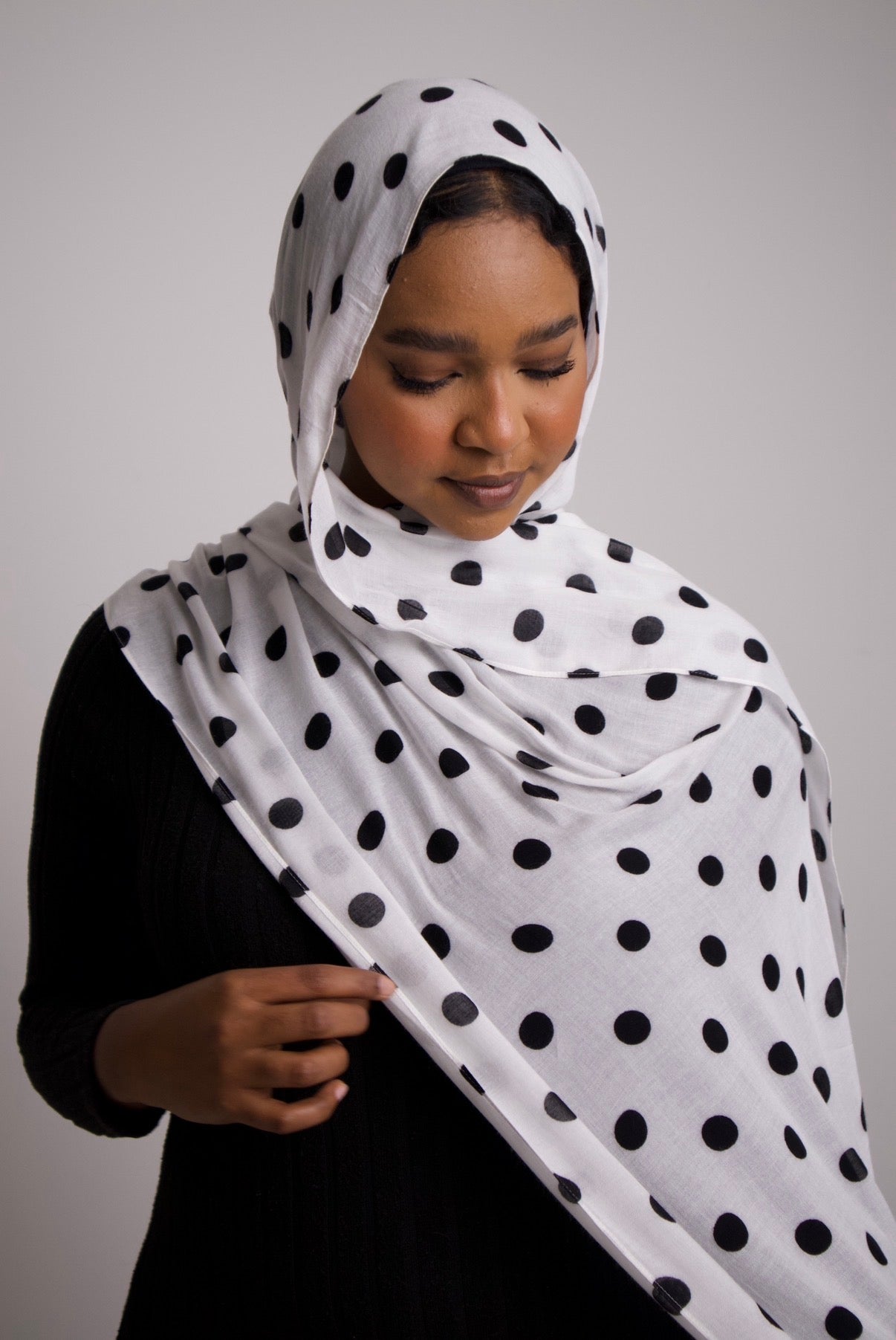 Black Polka Dots