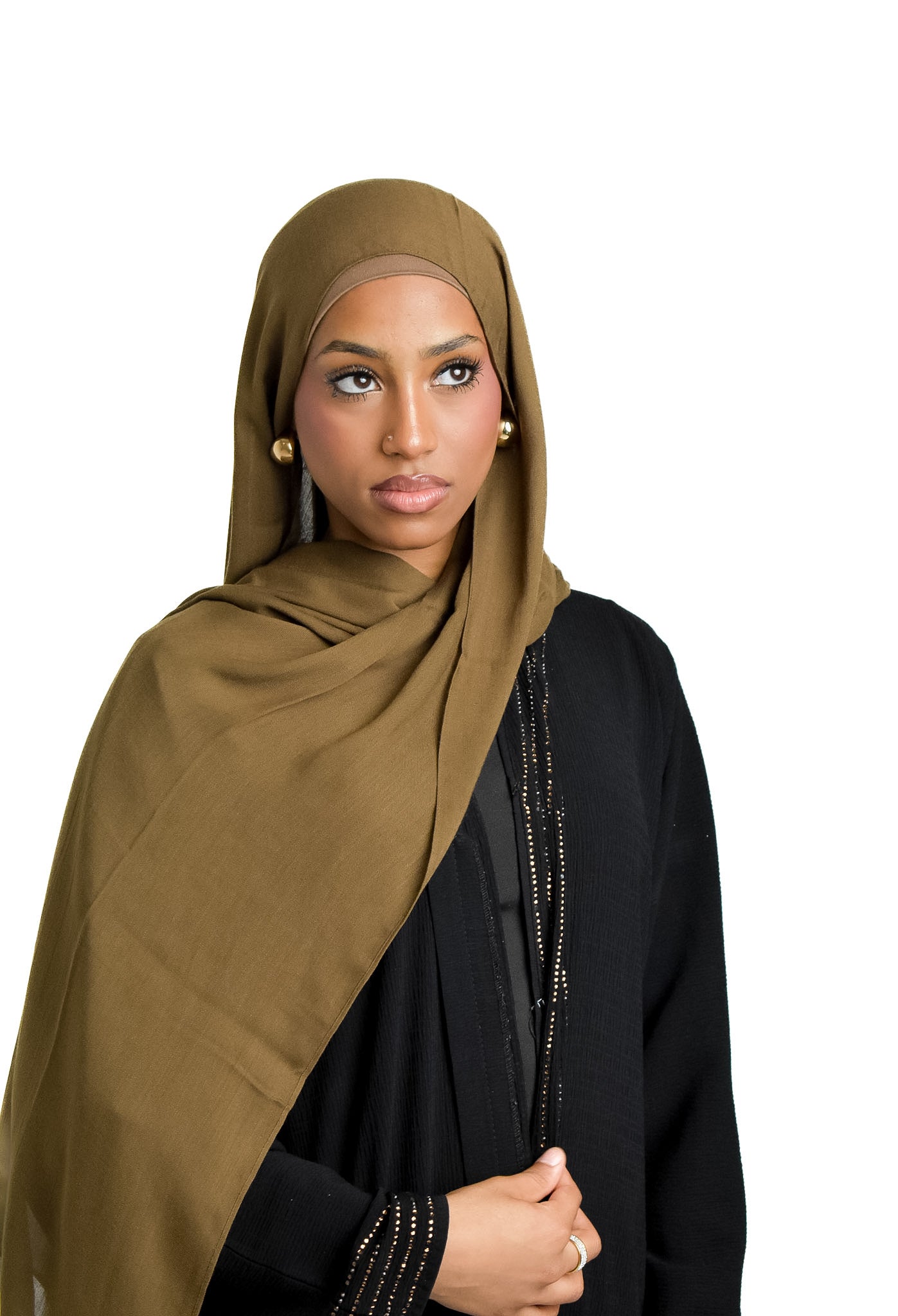 Olive Brown with Matching Under-cap