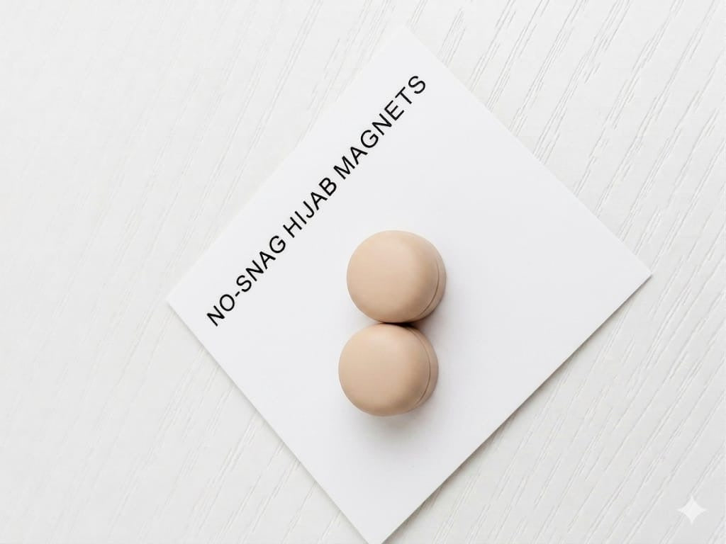 Cream White Hijab Magnets