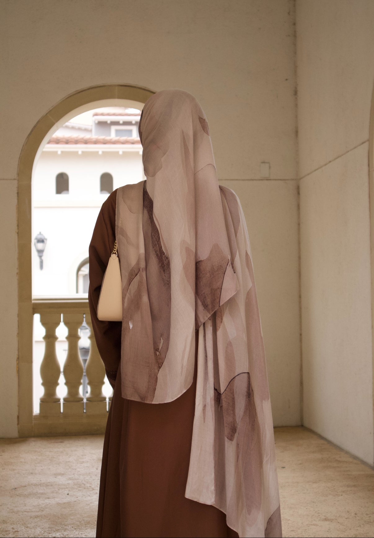 Printed Modal Hijab-Desert Haze