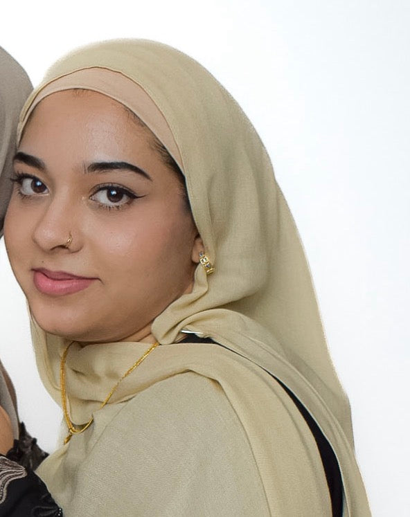 Beige with Matching Under-cap