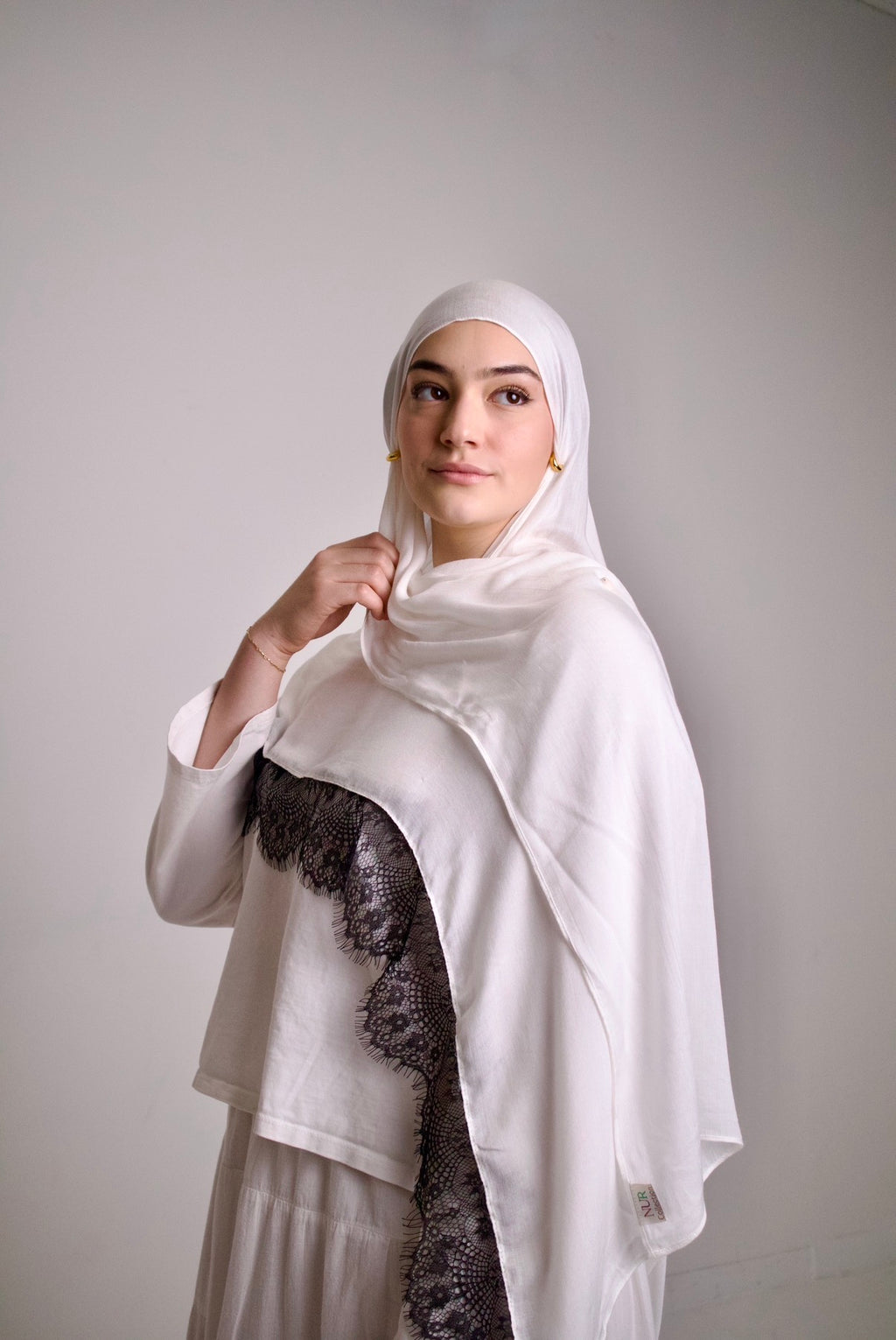 Black Lace Hijab