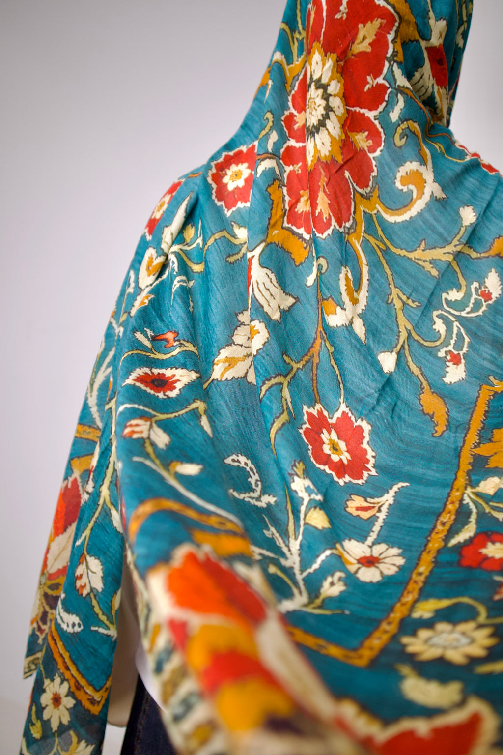 Blue Floral Modal