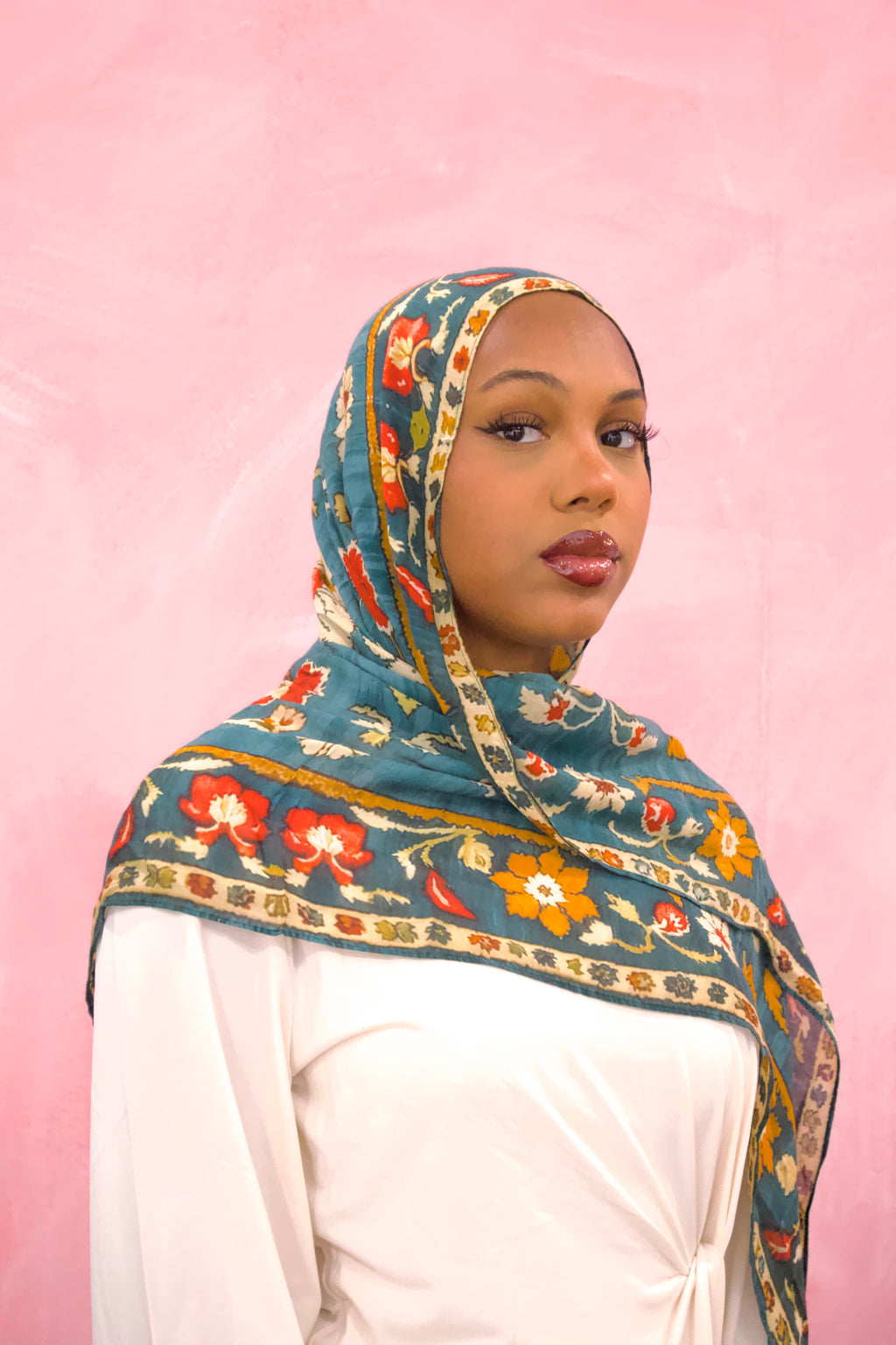 Blue Floral Modal